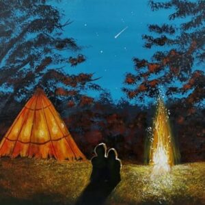 Campfire Silhouette