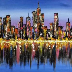 City Skyline with Reflection