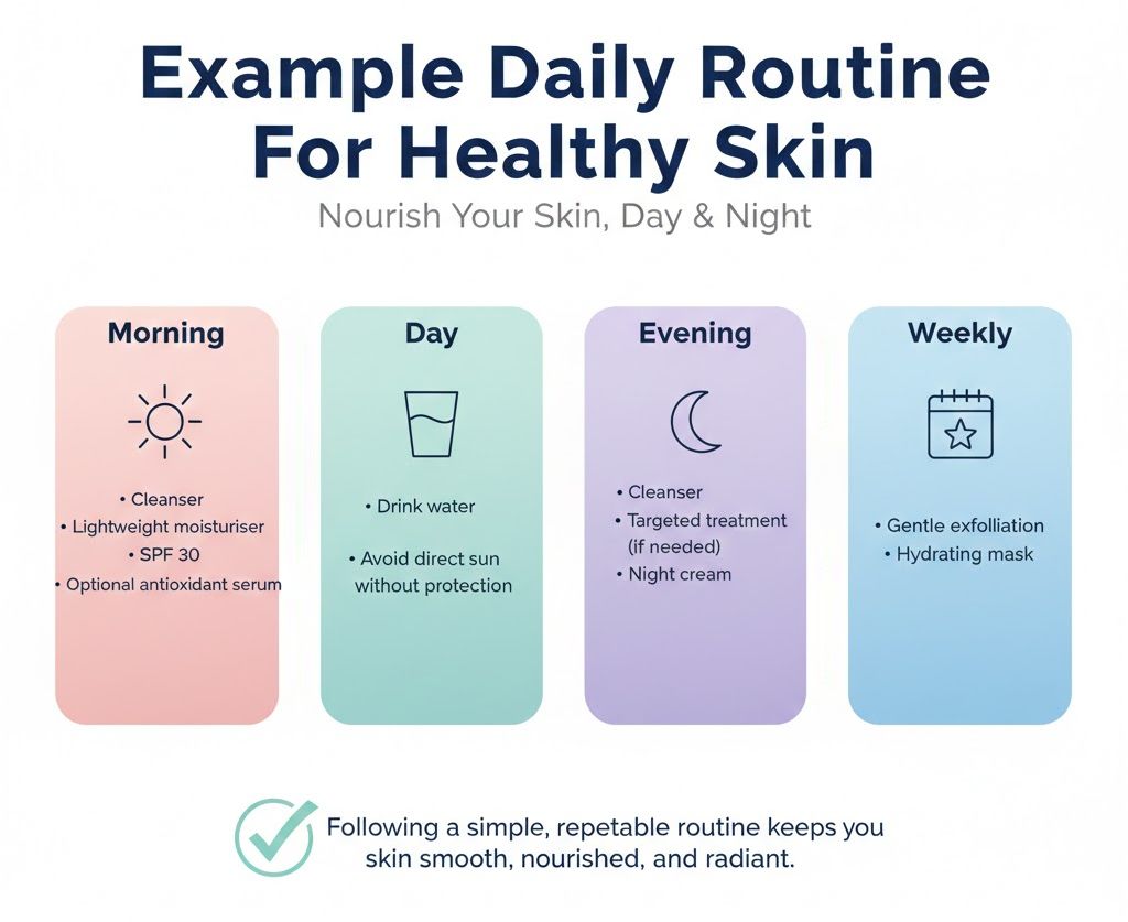 Example Daily Routine For Healthy Skin