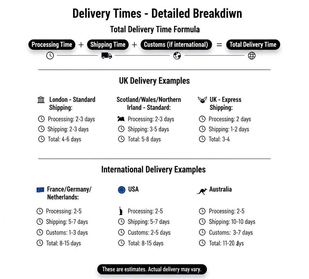 Delivery Times - Detailed Breakdown