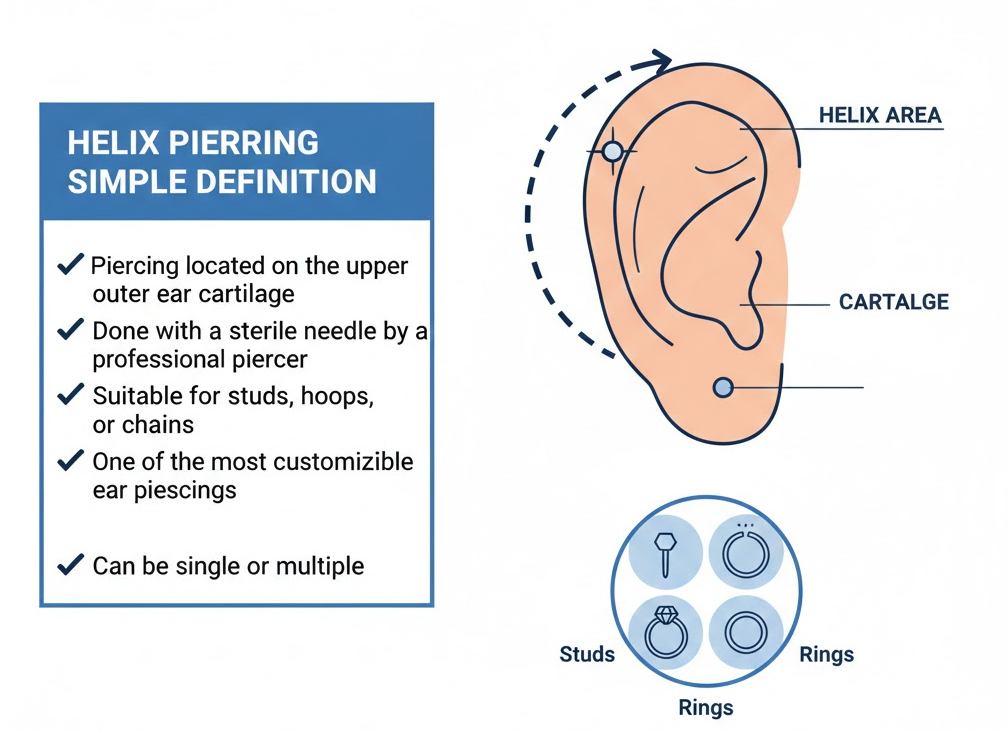 What is a helix piercing