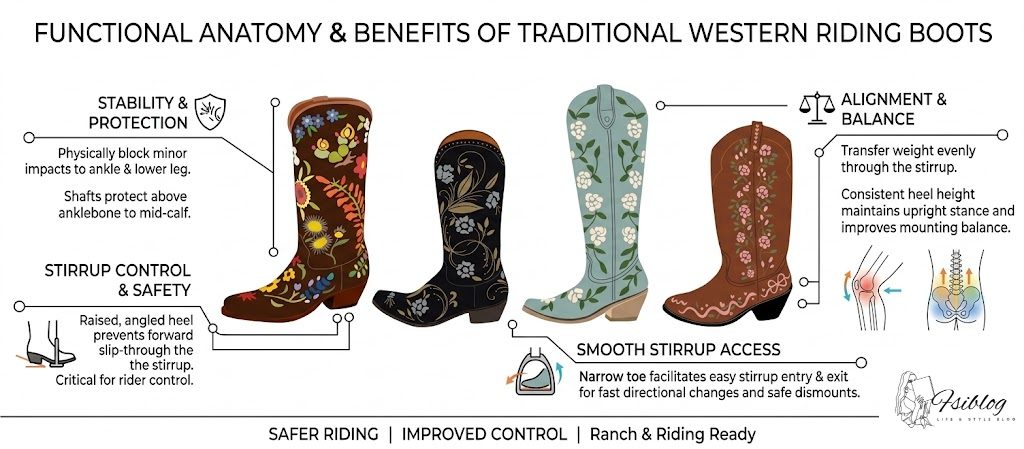 Traditional Western Riding Boots